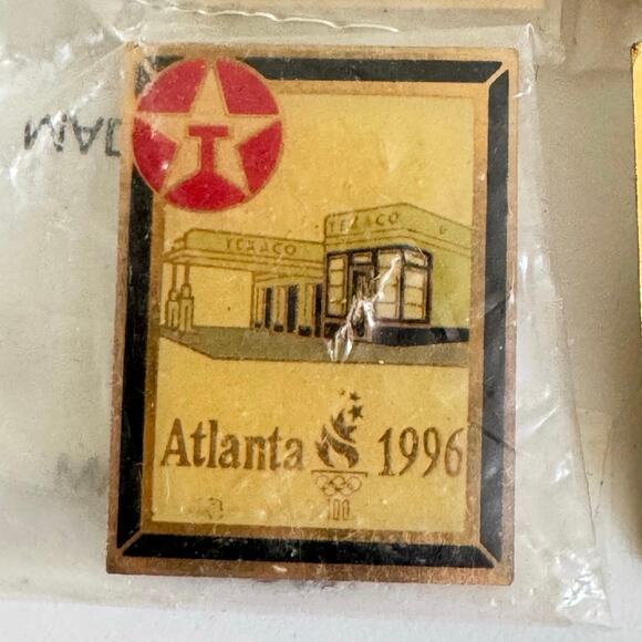 Vintage 1996 Texaco Olympic Pin Set of 6 Atlanta Enamel Collectors Memorabilia - Picture 2 of 10